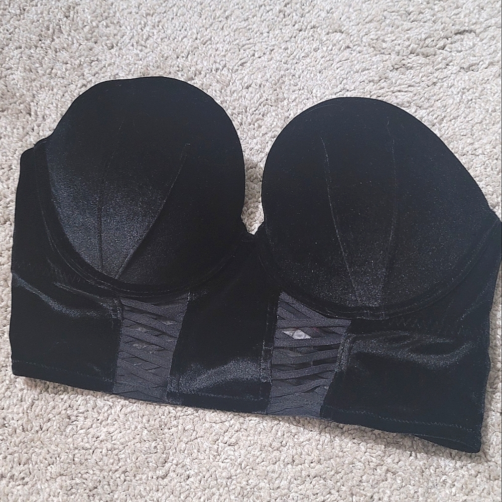 La Senza Velvet Bustier Bra Top